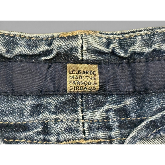 Vtg 90s Marithe + Francois Girbaud Denim Cargo Shorts Mens Sz 36 Acid Wash MFG - Picture 7 of 11